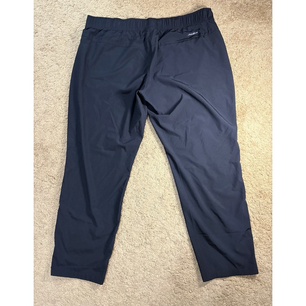 Eddie Bauer Traveler Ankle Pants Women XL Black Pockets Lightweight Relaxed Fit - Picture 8 of 8